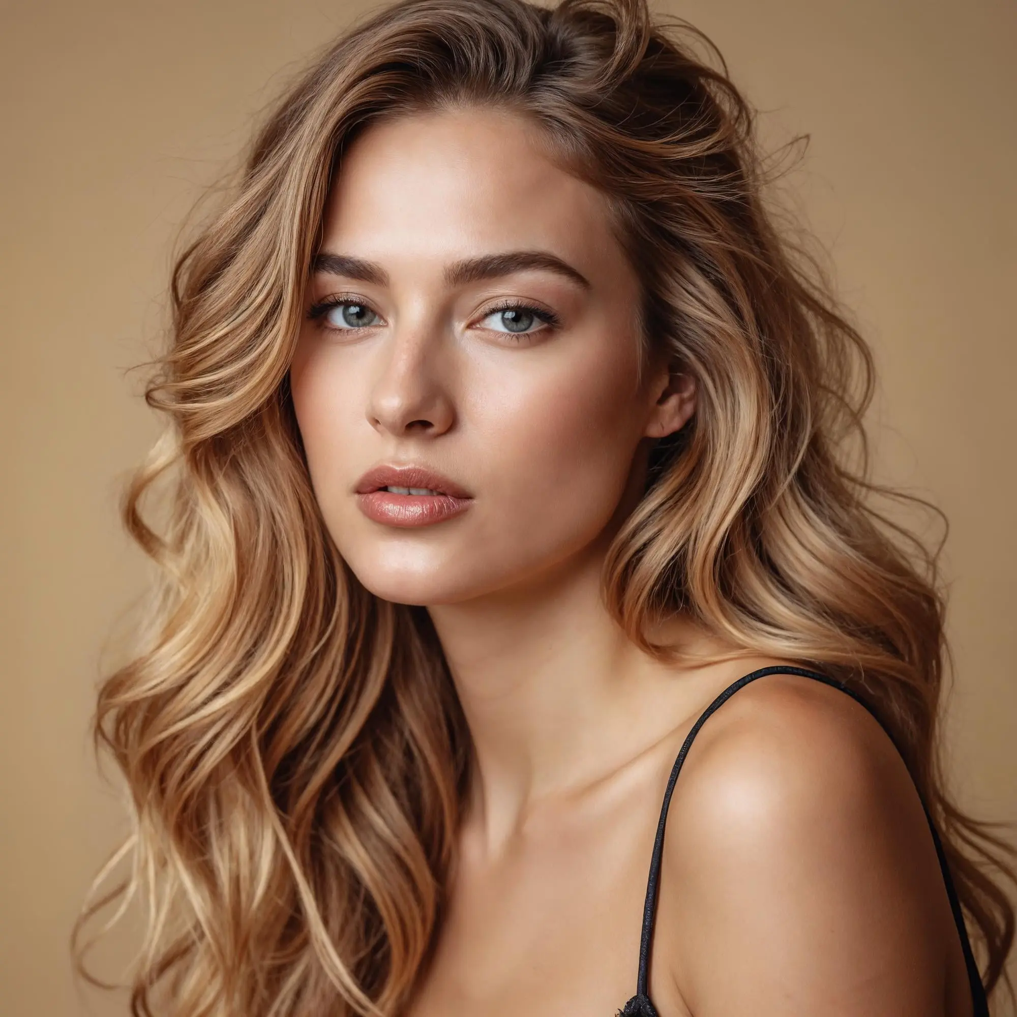 At Refresh MedSpa in Cape Coral, FL, a woman with wavy blonde hair and light skin poses in a thin-strapped top, looking at the camera.