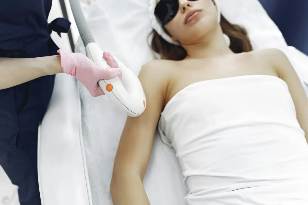 At Refresh MedSpa in Cape Coral FL, a person gets underarm laser hair removal to help reduce ingrown hairs.